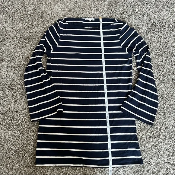 Reformation Striped Navy and White Dress - Picture 7 of 9